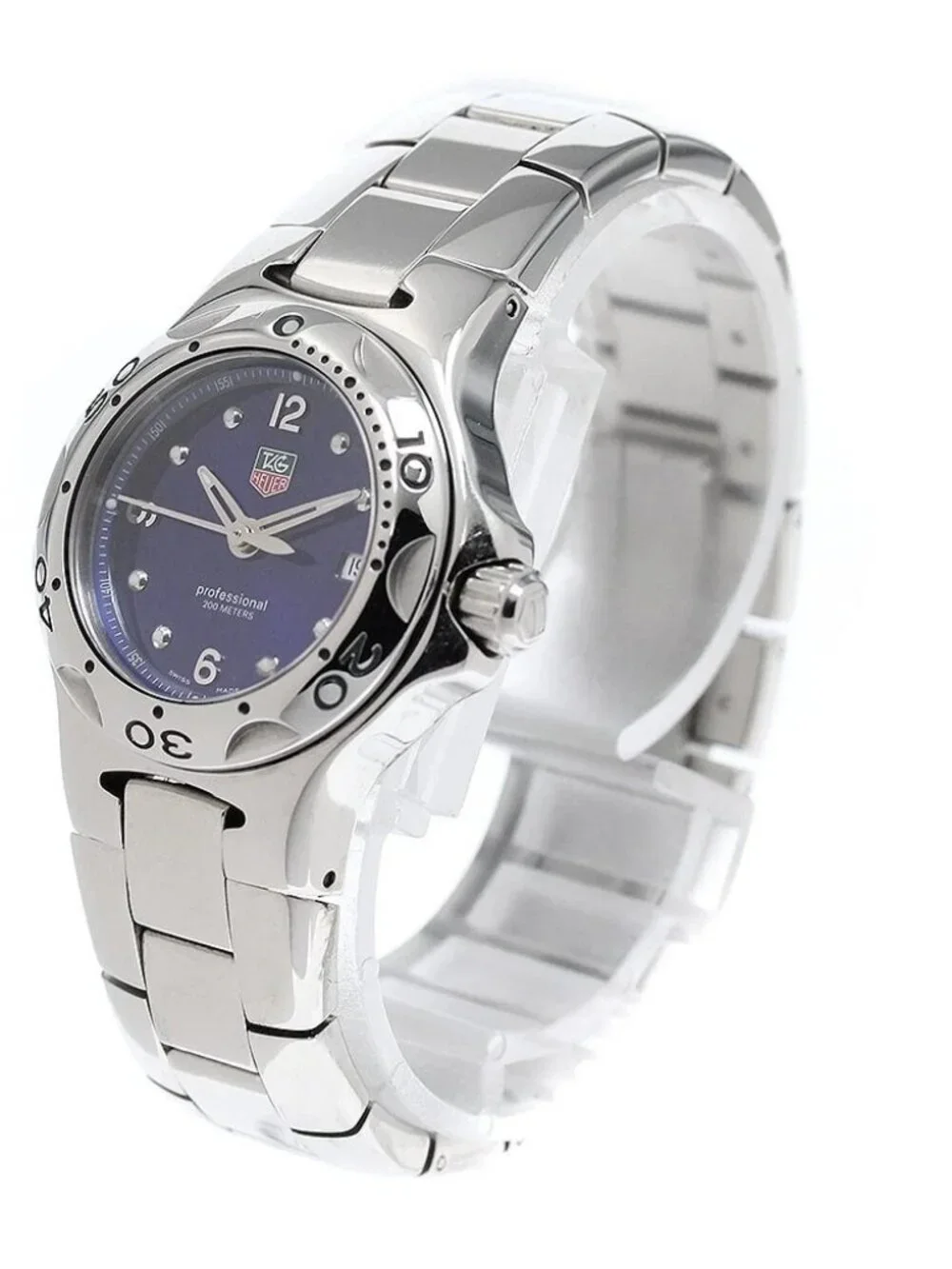 TAG HEUER Kirium Professional WL1316-0 Date blue Dial Quartz Ladies Watch_965227